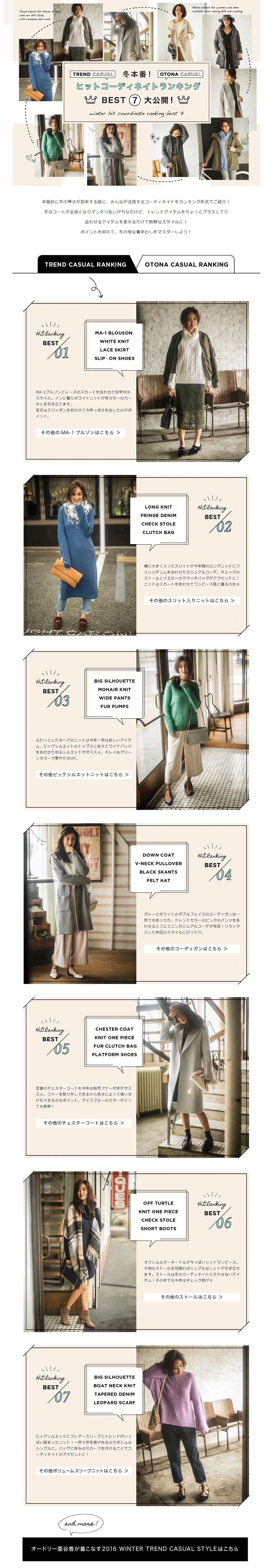WORLD ONLINE STORE JOURNAL Top Outfit Ranking LP design (fashion / Beige tones / Simple) PC version