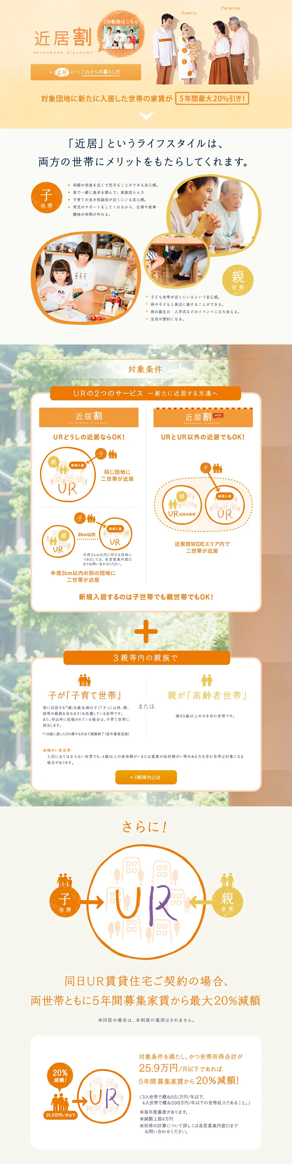UR Rental Housing "Proximity Discount" LP design (Housing and Real Estate / Beige tones / Trust and Safety) PC version