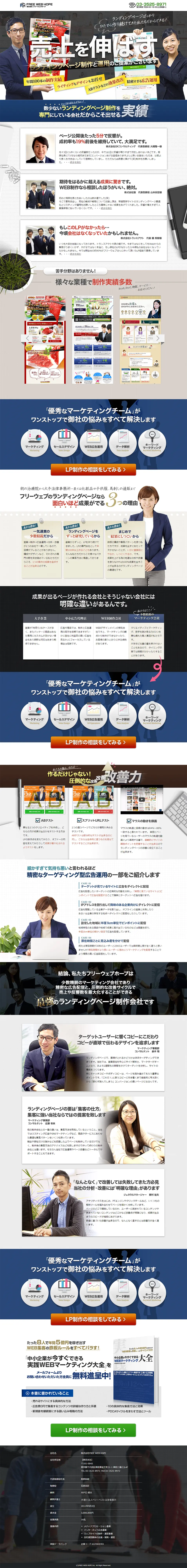 Sales-boosting landing page development and management LP design (Internet service / Shades of grey / Trust and Safety) PC version