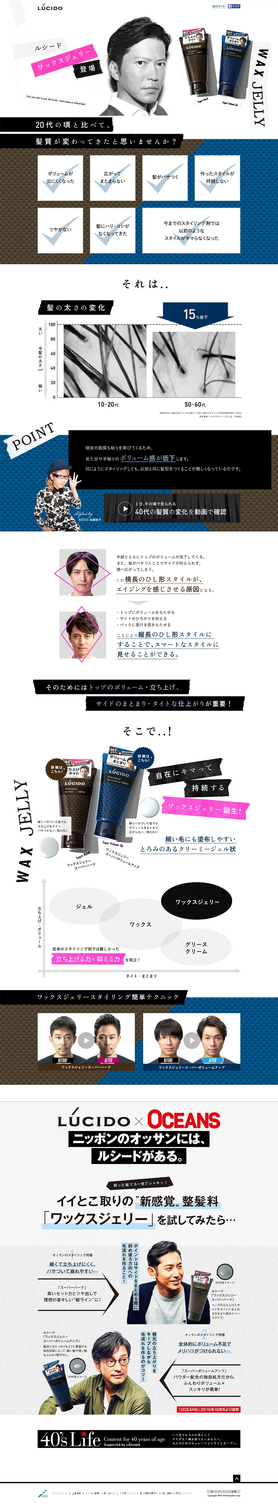 LUCIDO: Wax Jelly LP design (Beauty, Skincare, Fragrance / White-based / Cool style) PC version