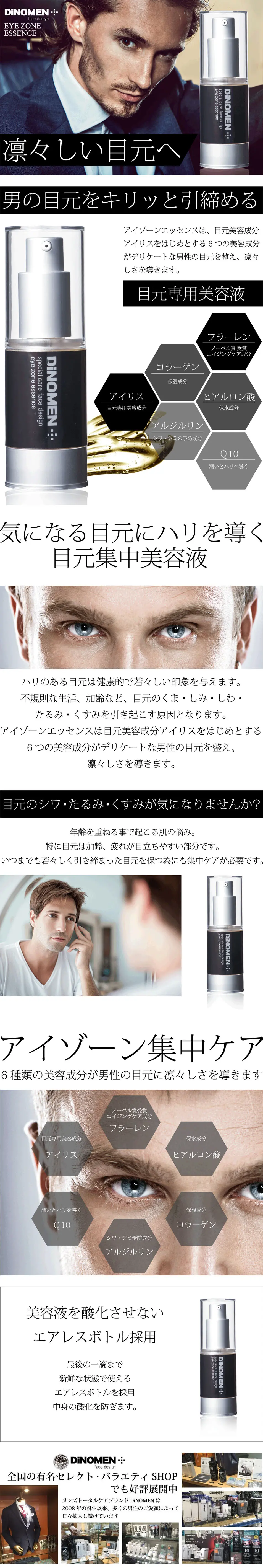 DiNOMEN Eye Zone Essence LP design (Beauty, Skincare, Fragrance / Black-colored / Cool style) PC version