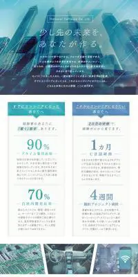 ナショナルソフトウェア株式会社求人のLPデザイン（求人・採用関連／ブルー系／シンプル系）PC版
