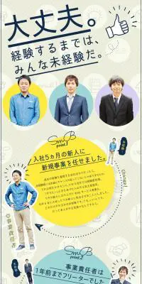 株式会社SmB求人のLPデザイン（求人・採用関連／ベージュ系／シンプル系）PC版