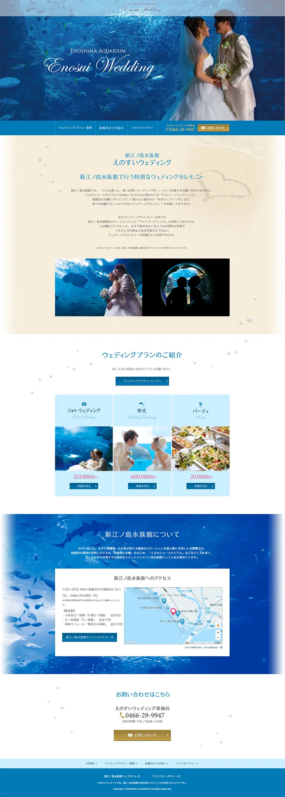 Enosui Wedding LP design (Services, Insurance, and Finance / Shades of blue / Refined style) PC version