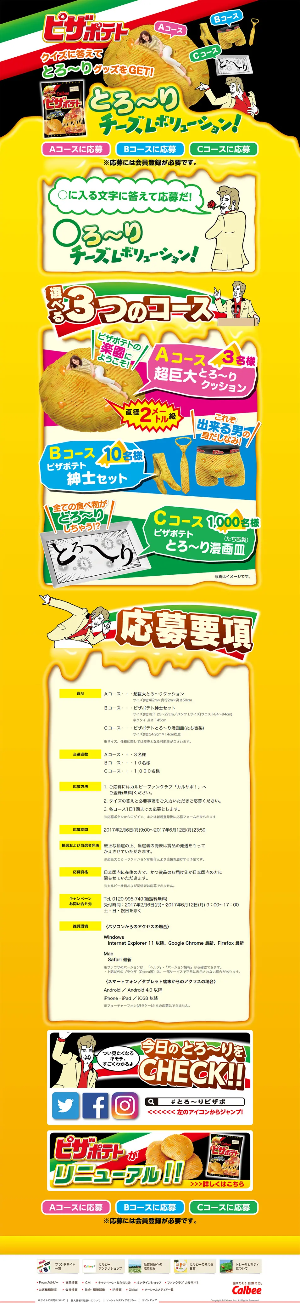 Melty Cheese Revolution! LP design (Internet service / yellow / Lively type) PC version