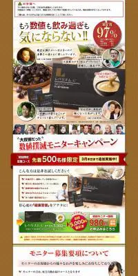 レバリズム-LのLPデザイン（健康・美容食品・サプリ／ブラウン系／力強い系）PC版