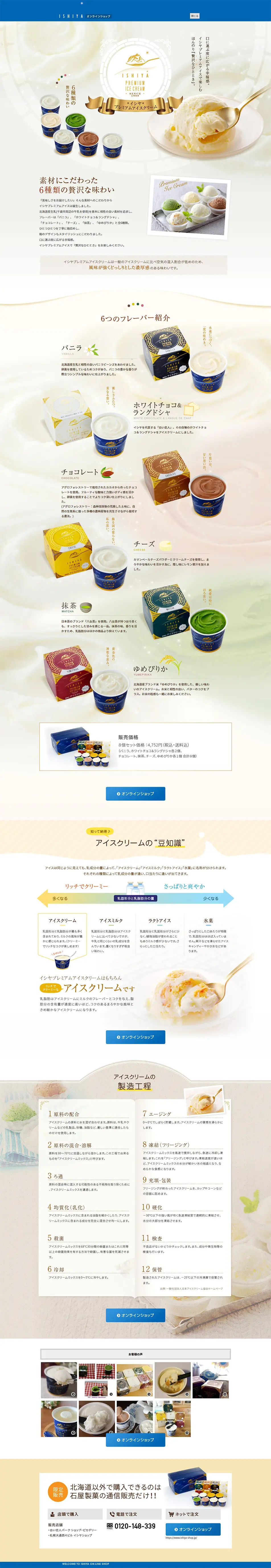 premium ice cream LP design (Sweets and Snacks / White-based / Refined style) PC version