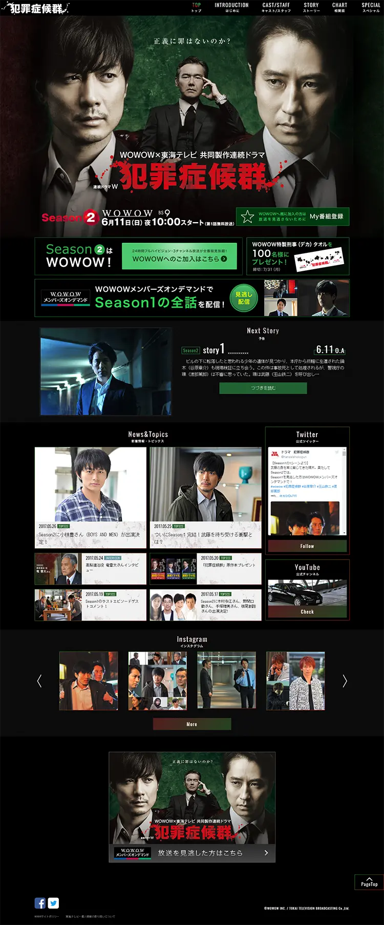 犯罪症候群のLPデザイン（TV・映画・アニメ／グリーン系／かっこいい系）PC版