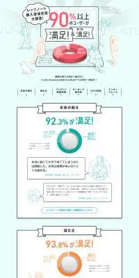 購入者満足度大調査！パソコンのLPデザイン（サービス・保険・金融／グリーン系／かわいい系）PC版
