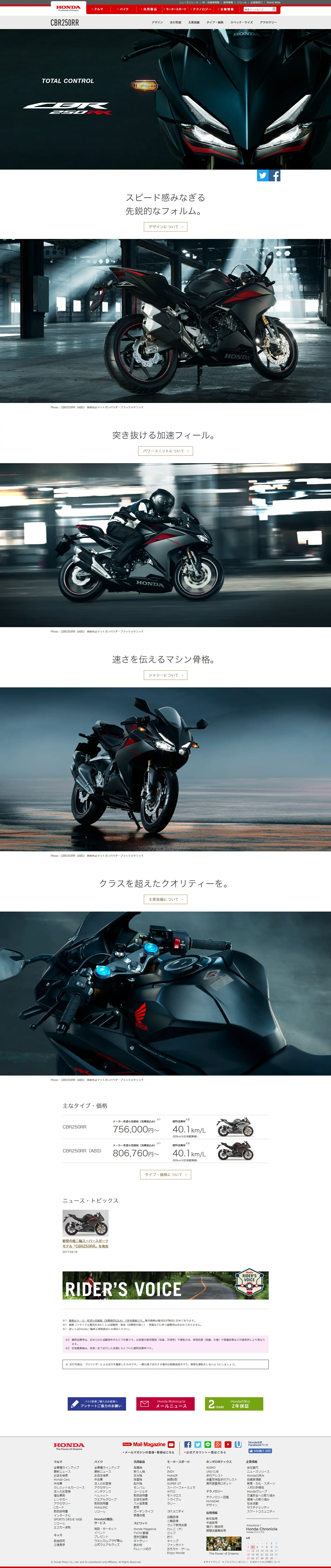 CBR250RR LP design (Cars, Motorcycles, Bicycles / White-based / Cool style) PC version