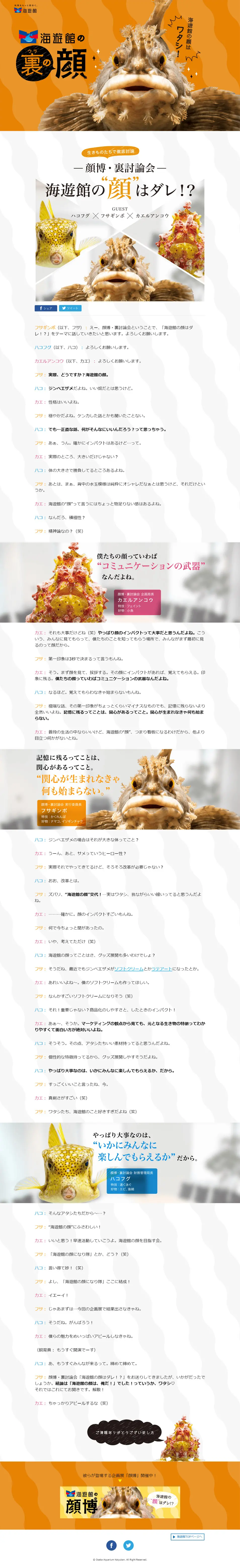 The Hidden Side of Kaiyukan LP design (Travel & Outdoor / Orange tones / Cute style) PC version