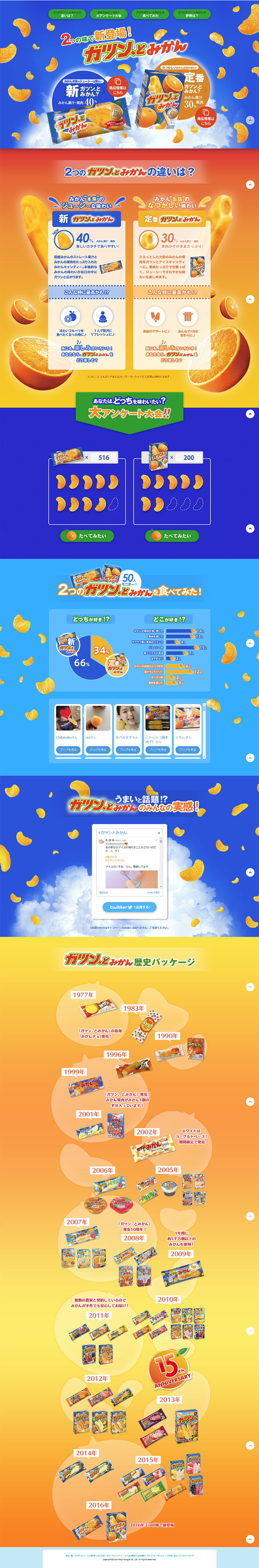 ガツン、とみかんのLPデザイン（洋菓子／ブルー系／力強い系）PC版