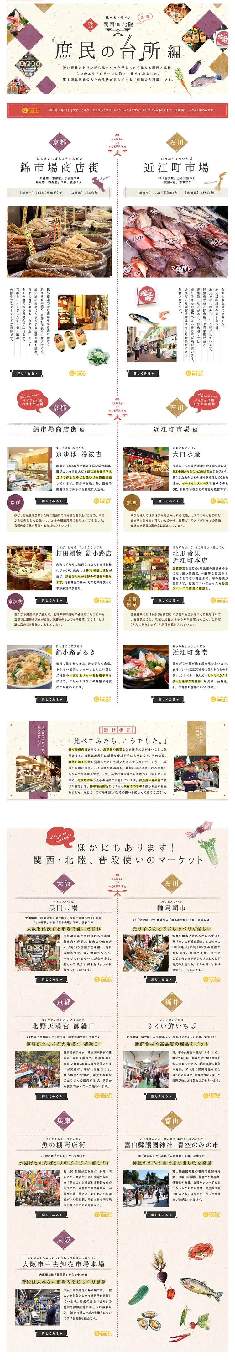 Travel Comparisons: Kansai & Hokuriku - Local Kitchens Edition LP design (Travel & Outdoor / Red tones / Simple) PC version