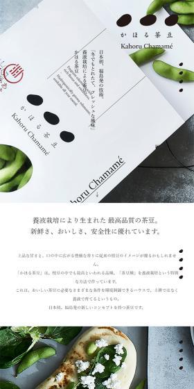 Kaoru Chamame LP design (food / White-based / Japanese style) Mobile version