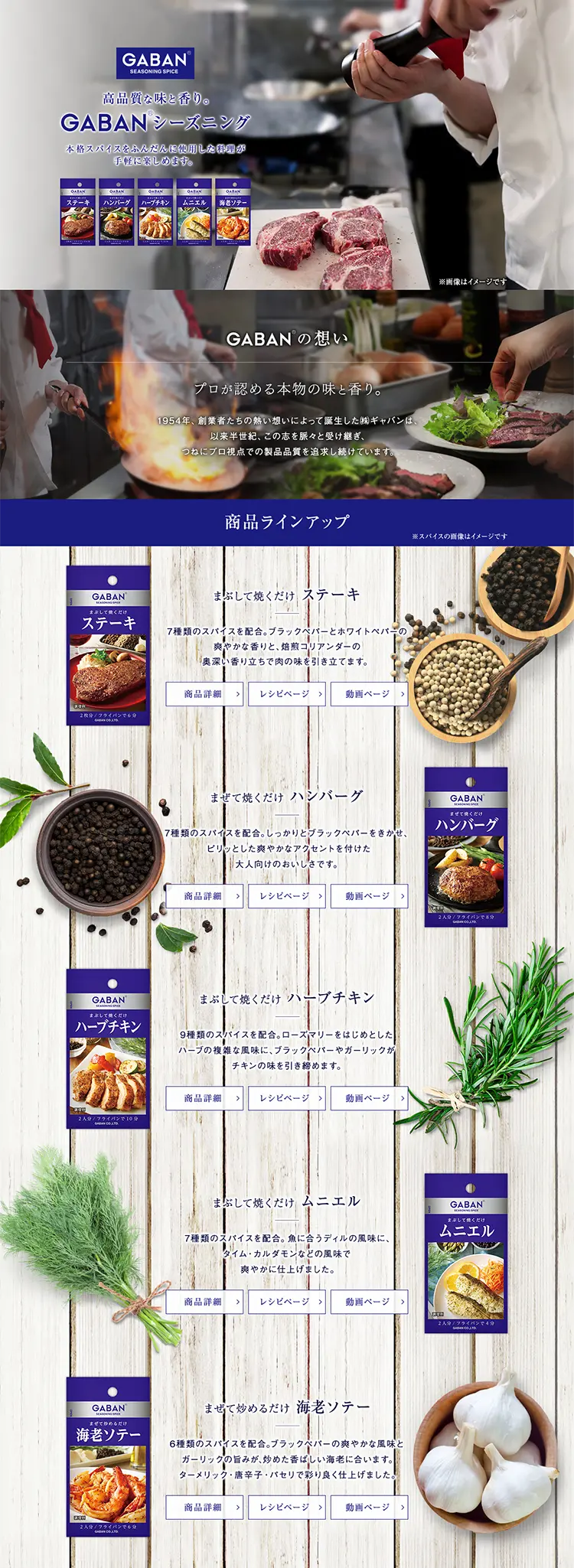 GABAN Seasoning LP design (food / Shades of blue / Arts) PC version