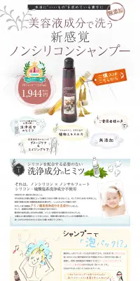 28シャンプーのLPデザイン（美容・スキンケア・香水／ブラウン系／清潔系）PC版