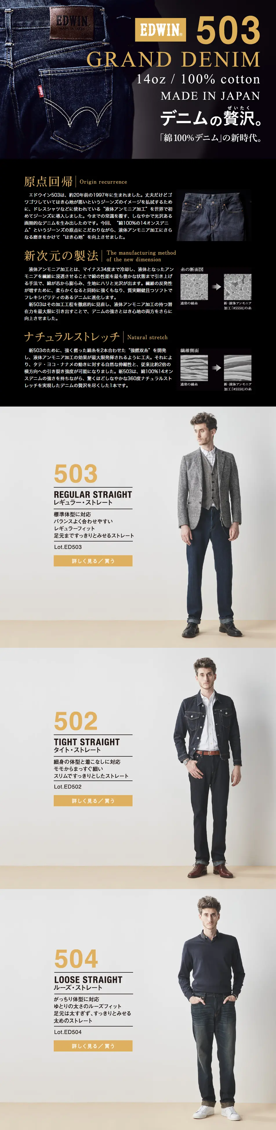 EDWIN503 LP design (fashion / Black-colored / Cool style) PC version