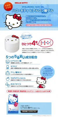 ロゼット×ハローキティ　保湿ゲルのLPデザイン（美容・スキンケア・香水／ブルー系／かわいい系）PC版