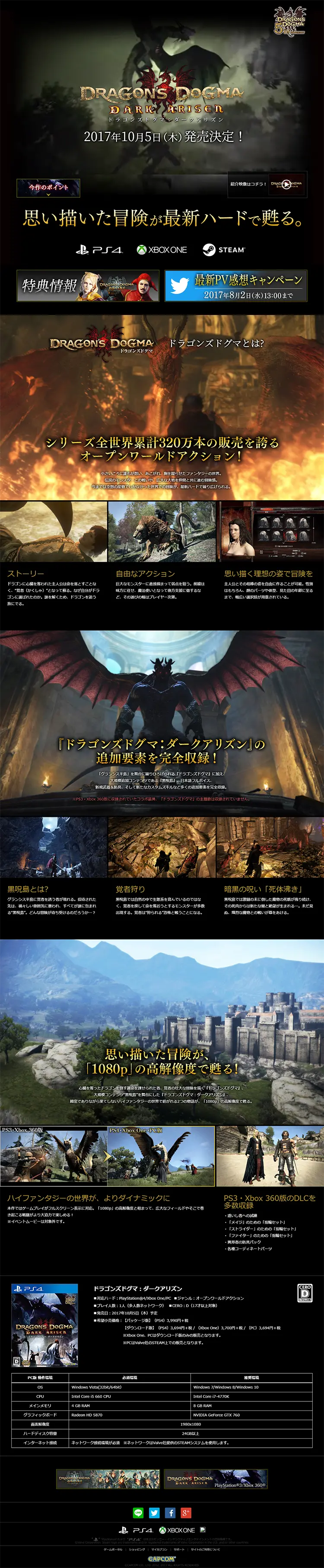 Dragon's Dogma:DARK ARISEN LP design (Books, Music, Games / Black-colored / Cool style) PC version