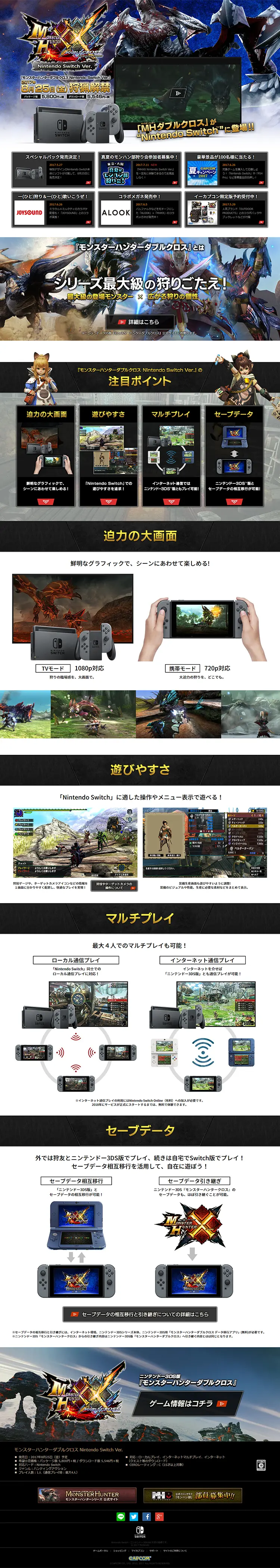 Monster Hunter Double Cross Nintendo Switch Ver. LP design (Books, Music, Games / Black-colored / Cool style) PC version