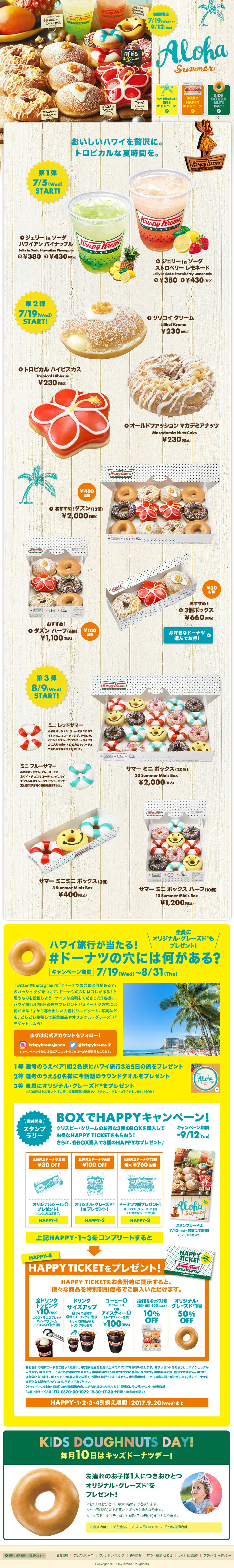 Aloha SummerのLPデザイン（スイーツ・スナック菓子／グリーン系／かわいい系）PC版