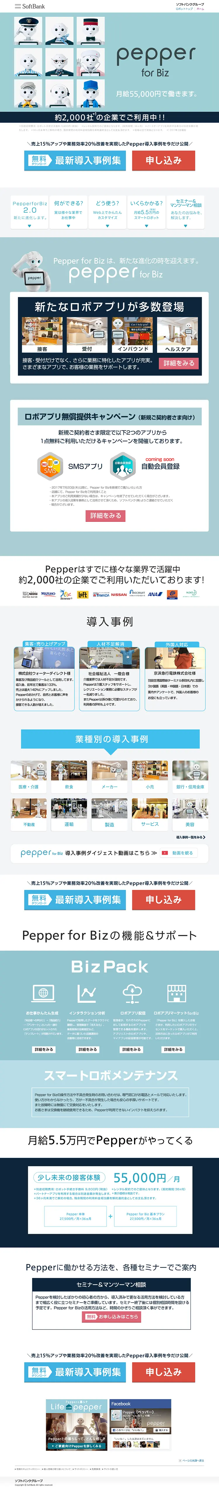 pepper for Biz LP design (Services, Insurance, and Finance / Shades of blue / Refined style) PC version