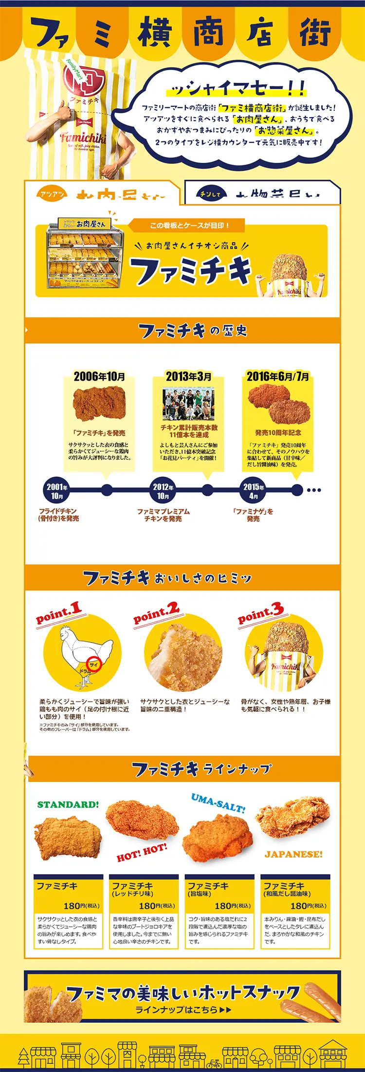 Fami-Yoko Shopping Street Butcher Shop LP design (food / Orange tones / Lively type) PC version
