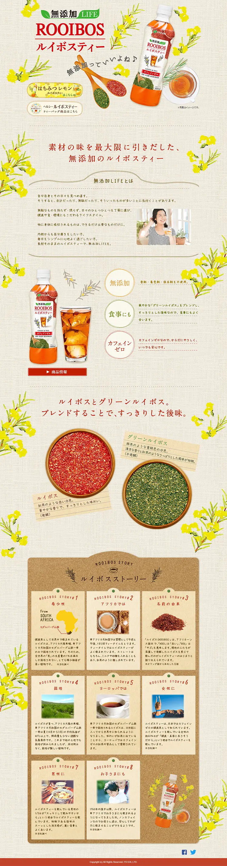 Rooibos tea LP design (Beverages and Alcohol / Beige tones / Health and Wellness) PC version