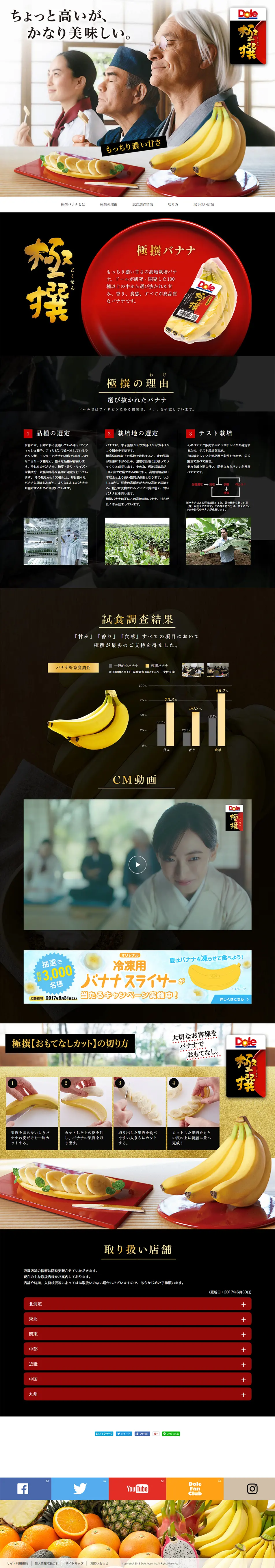 Dole Gokusen Banana LP design (food / White-based / Trust and Safety) PC version