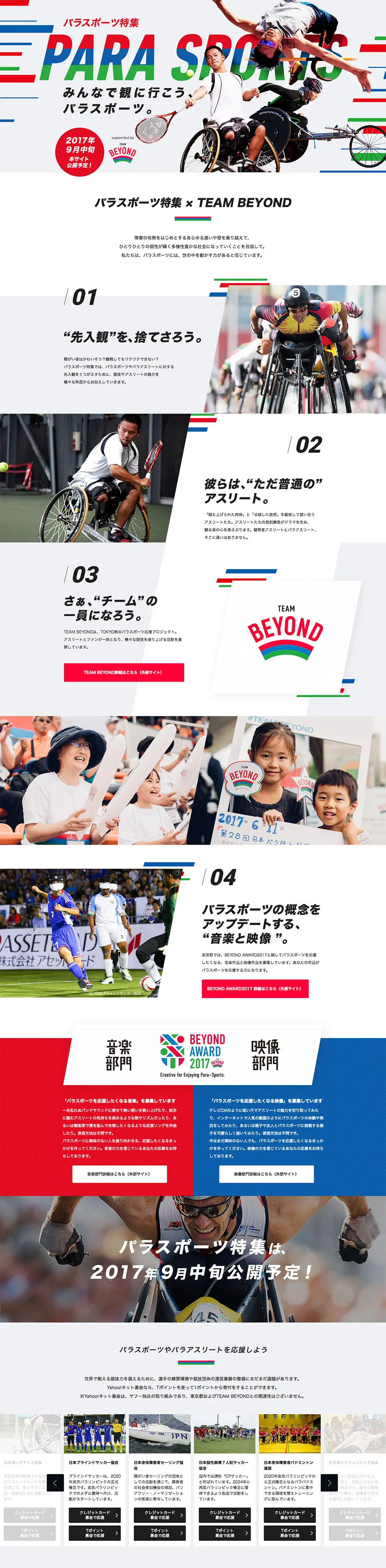Parasports Feature LP design (Services, Insurance, and Finance / White-based / Cool style) PC version