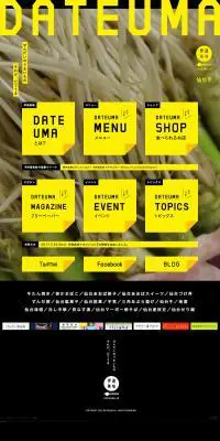 DATEUMAのLPデザイン（サービス・保険・金融／ブラック系／シンプル系）PC版
