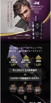 スカルプシャンプーEXのLPデザイン（スキンケア・ボディケア・ヘアケア／パープル系／かっこいい系）PC版