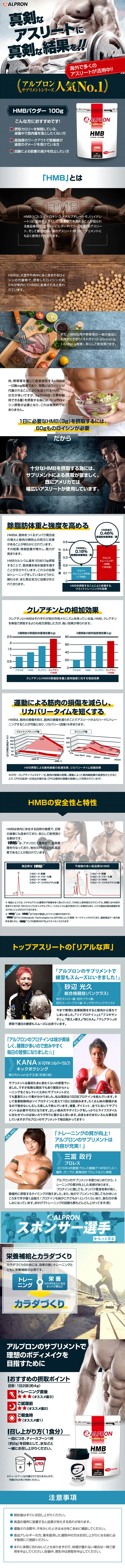 Alpron HMB LP design (Health and Beauty Foods and Supplements / Red tones / Cool style) PC version