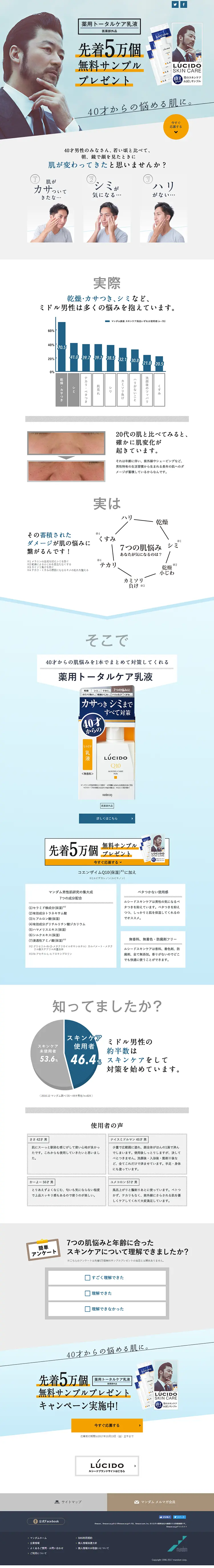 Medicated Total Care Emulsion LP design (Beauty, Skincare, Fragrance / Shades of blue / Refined style) PC version