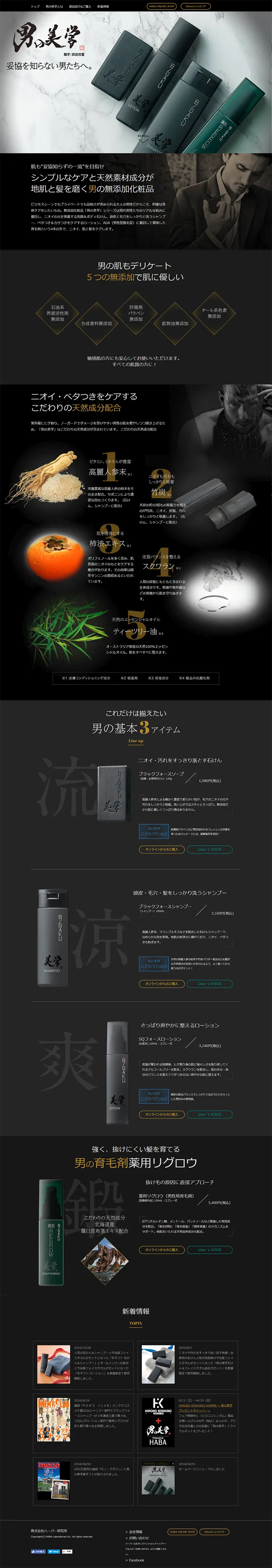 Aesthetics LP design (Beauty, Skincare, Fragrance / Gold tones / Cool style) PC version