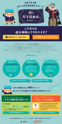 ガス自由化のLPデザイン（サービス・保険・金融／グリーン系／かわいい系）PC版