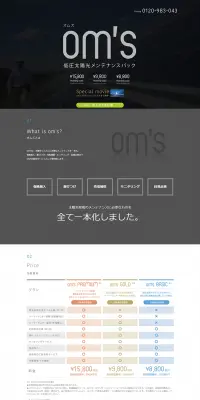 低圧太陽光メンテナンスパックのLPデザイン（サービス・保険・金融／グレー系／かっこいい系）PC版