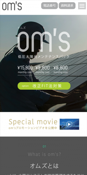 Low-voltage Solar Maintenance Package LP design (Businesses, companies, stores / Shades of grey / Simple) Mobile version