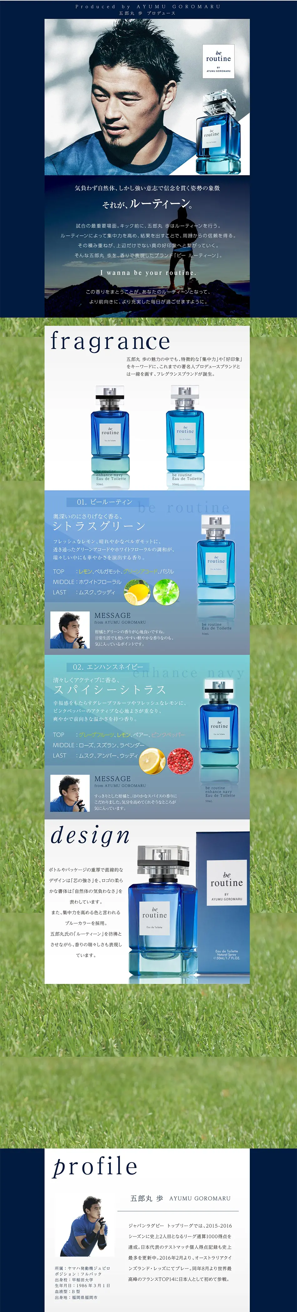 Bee Routine LP design (Perfumes & Fragrances / Shades of blue / Cool style) PC version