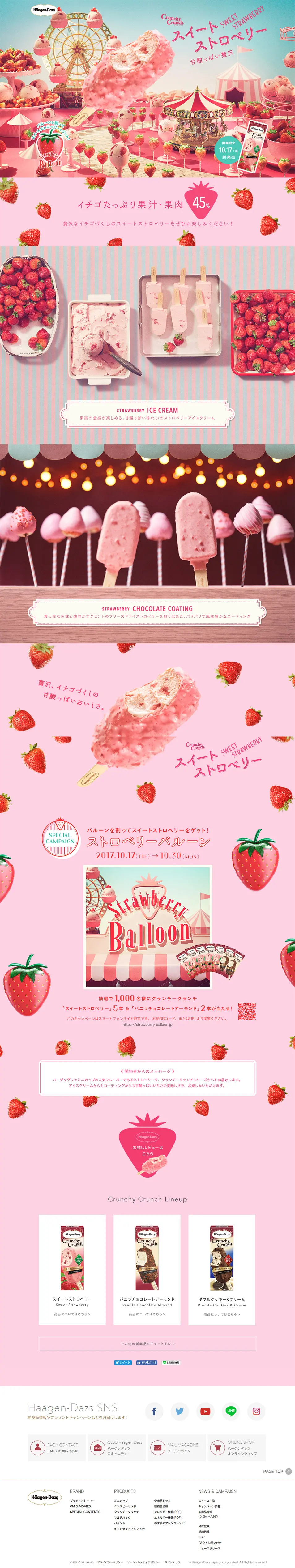 Sweet Strawberry LP design (Sweets and Snacks / Pink shades / Cute style) PC version