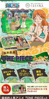 ONE PIECE みかんのLPデザイン（食品／カラフル系／にぎやか系）PC版