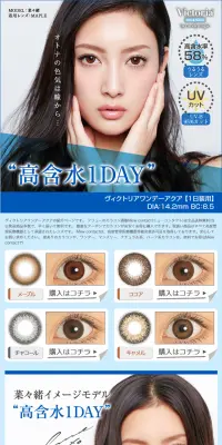 ヴィクトリアワンデーアクアのLPデザイン（美容・スキンケア・香水／ブルー系／キレイ系）PC版
