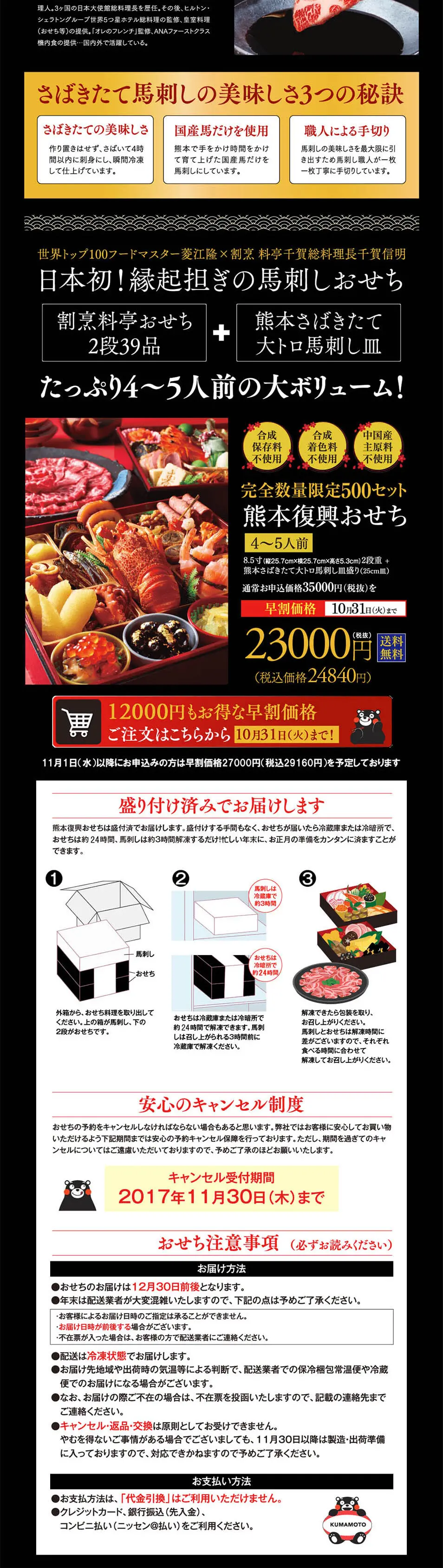 Kumamoto Reconstruction Osechi LP design (food / Gold tones / Japanese style) PC version