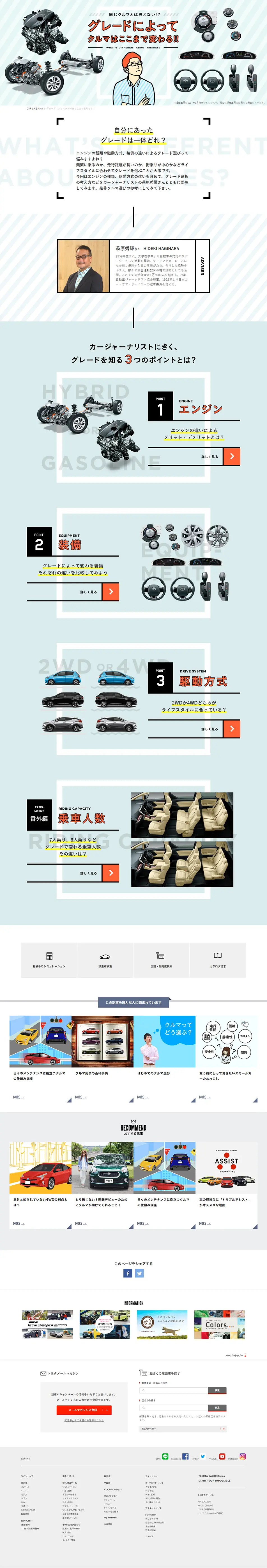 車のグレードのLPデザイン（車・バイク・自転車／ブルー系／シンプル系）PC版