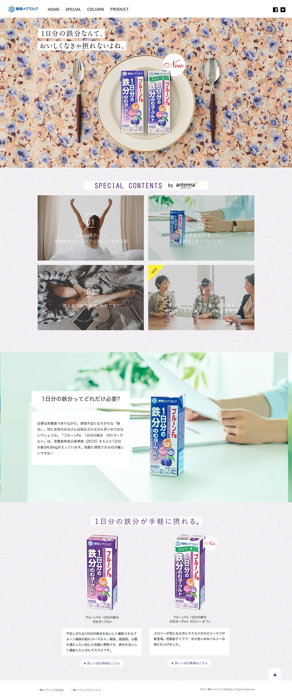 プルーンFeのLPデザイン（食品／ベージュ系／シンプル系）PC版