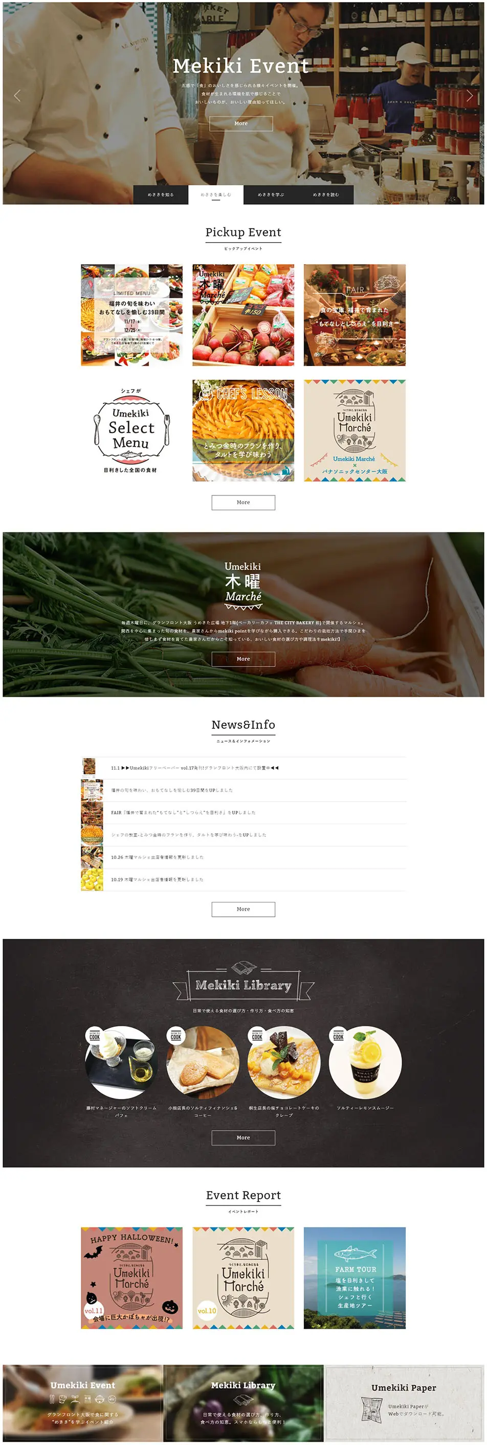 Mekiki LP design (Services, Insurance, and Finance / Brown tones / Simple) PC version