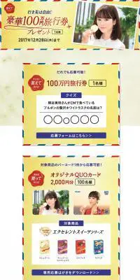 ビスケットキャンペーンのLPデザイン（インターネットサービス／ゴールド系／キレイ系）PC版