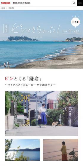 月刊ピンときちゃった！のLPデザイン（家電・パソコン・通信機器／ホワイト系／シンプル系）スマホ版