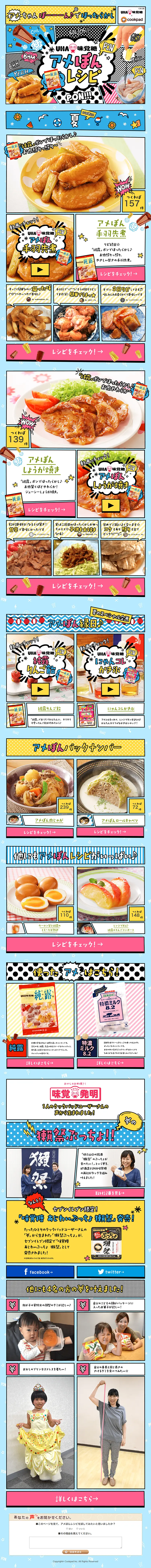 Amepon Recipe LP design (Services, Insurance, and Finance / Multi-color type / Lively type) PC version