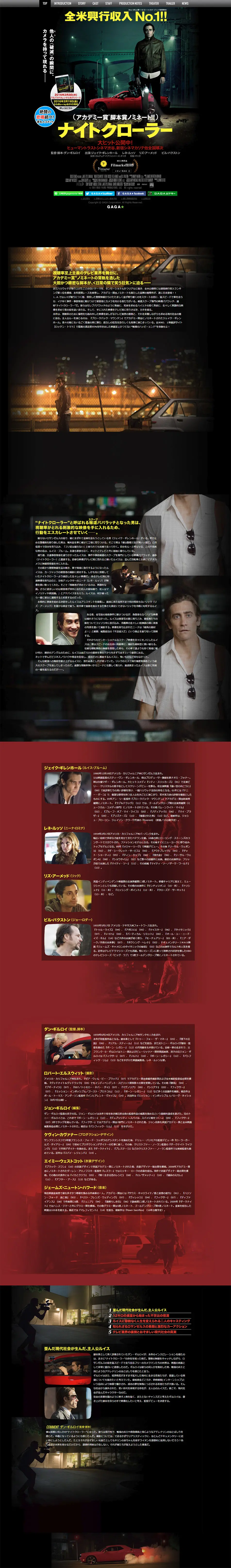 ナイトクローラーのLPデザイン（TV・映画・アニメ／ブラック系／アート・芸術系）PC版